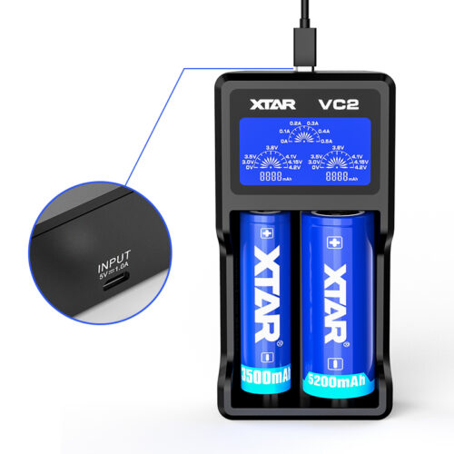 Xtar VC2 Charger USB Mains