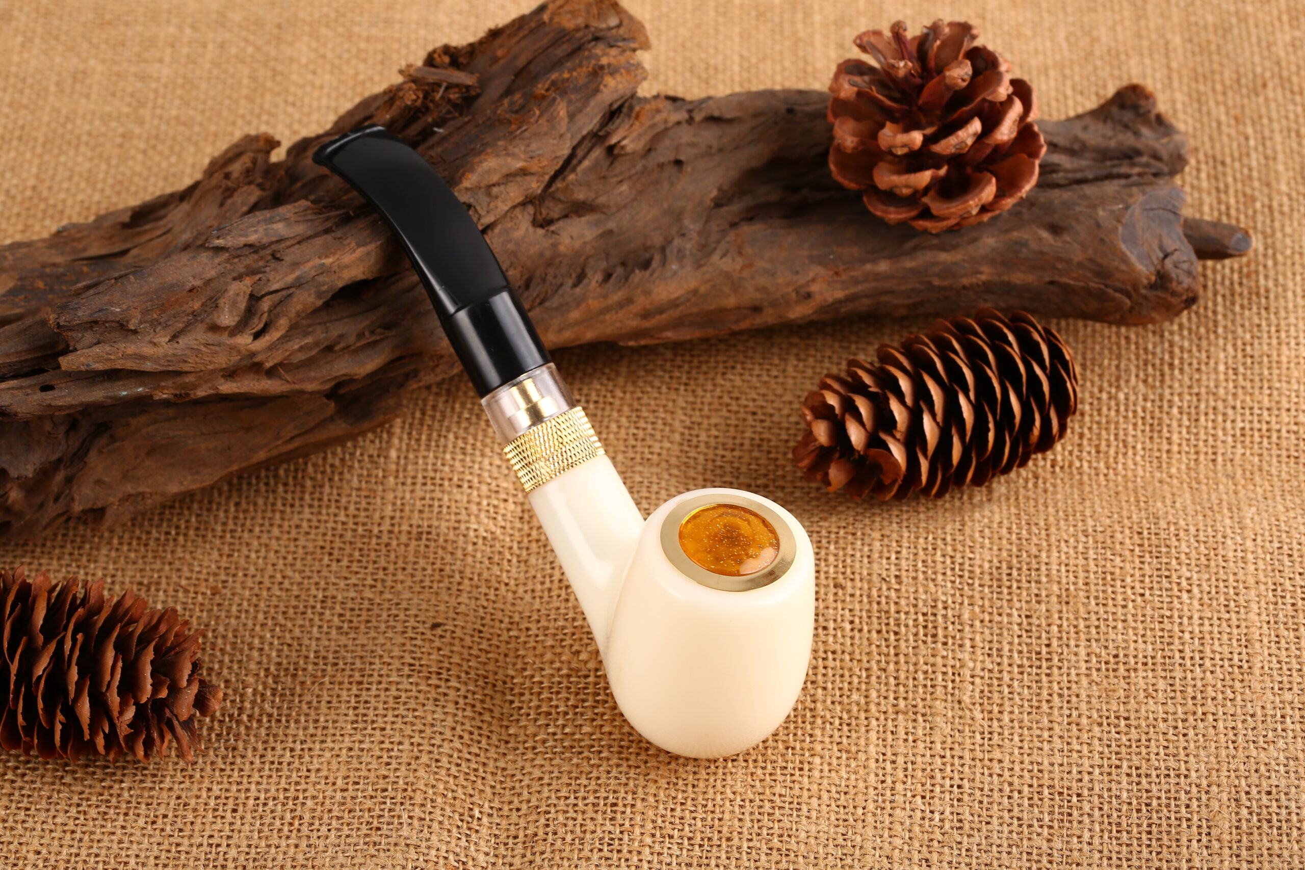 Electronic Pipe Vapcig Cream Easy To Use